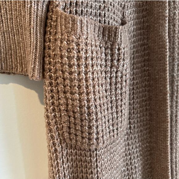 Jessica Simpson Long Knit Cardigan, Brown, Women's Size Medium - Picture 2 of 6